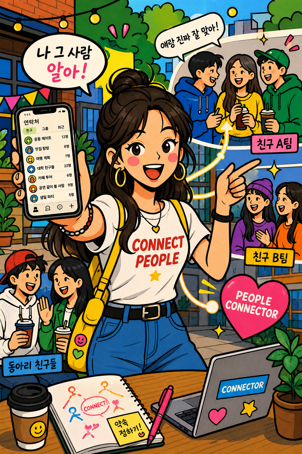 마당발 인맥 허브 🌐