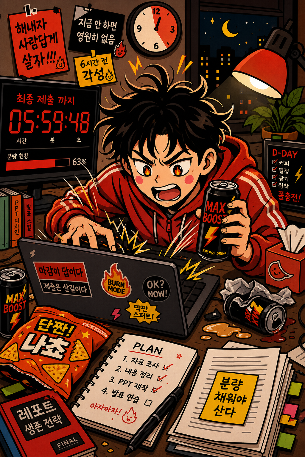 막판 폭주 벼락치기 🔥