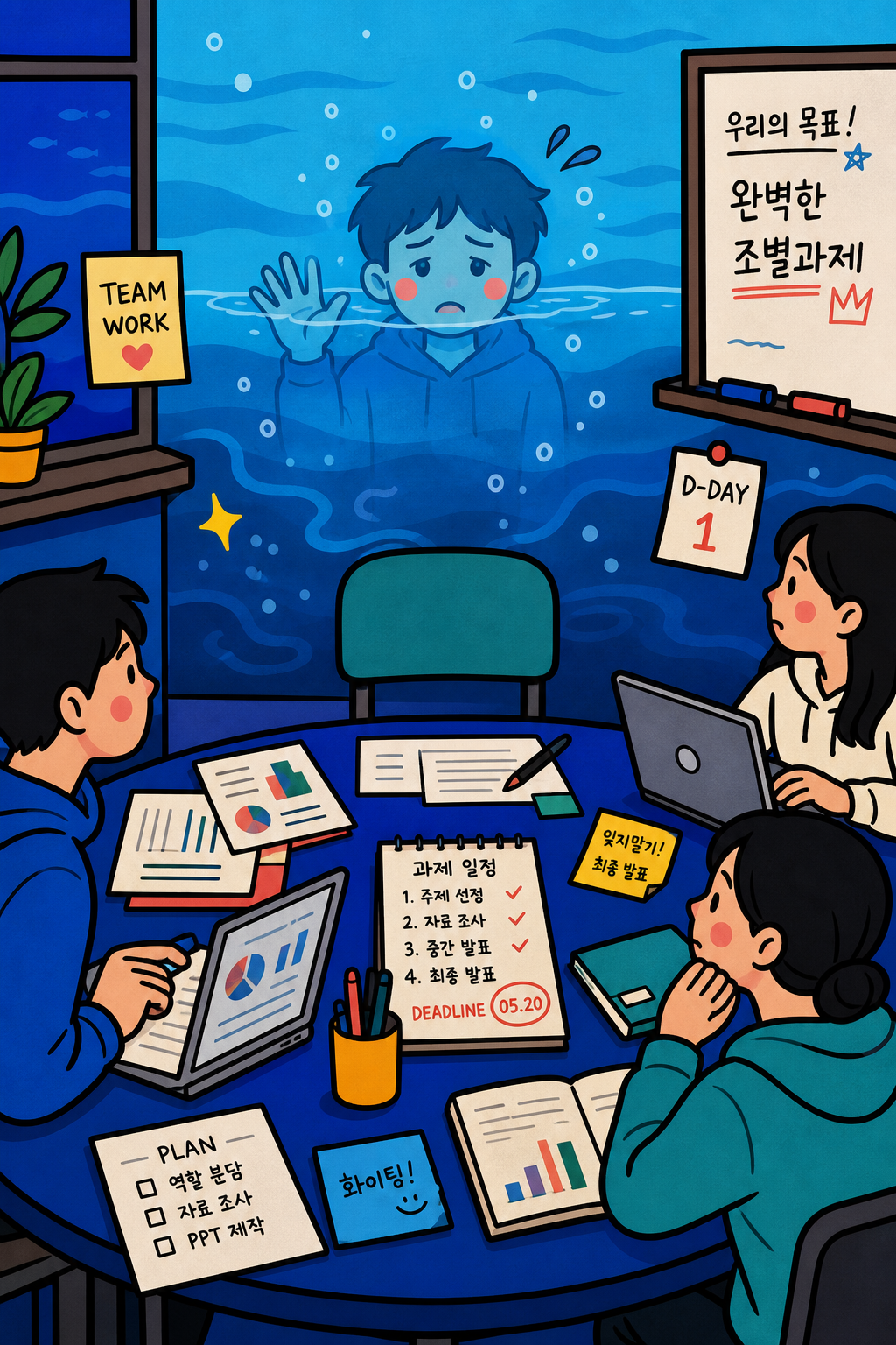 잠수러 (클로킹) 🌊