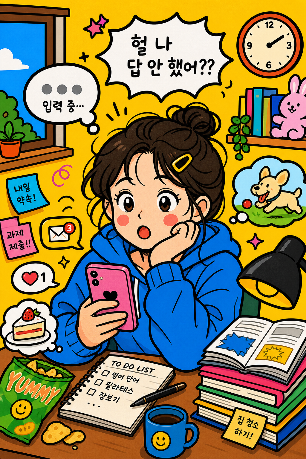 답장 미루다 까먹는 자낳괴 🤡