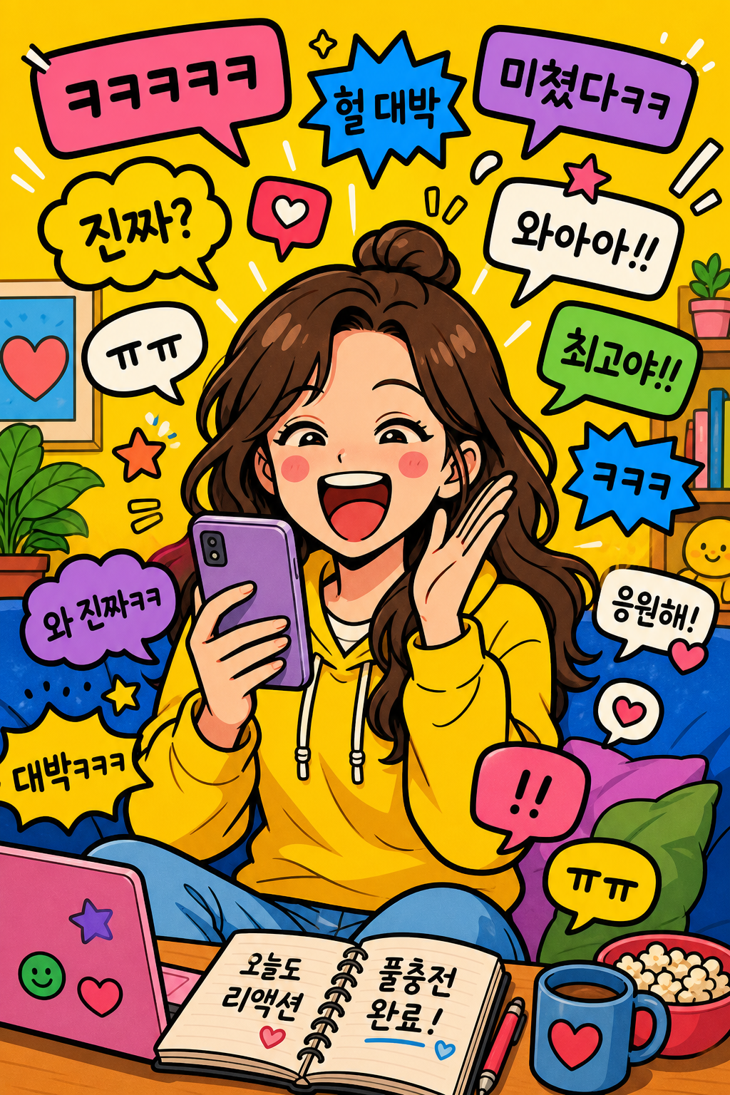 ㅋㅋㅋ 리액션 폭격러 😆