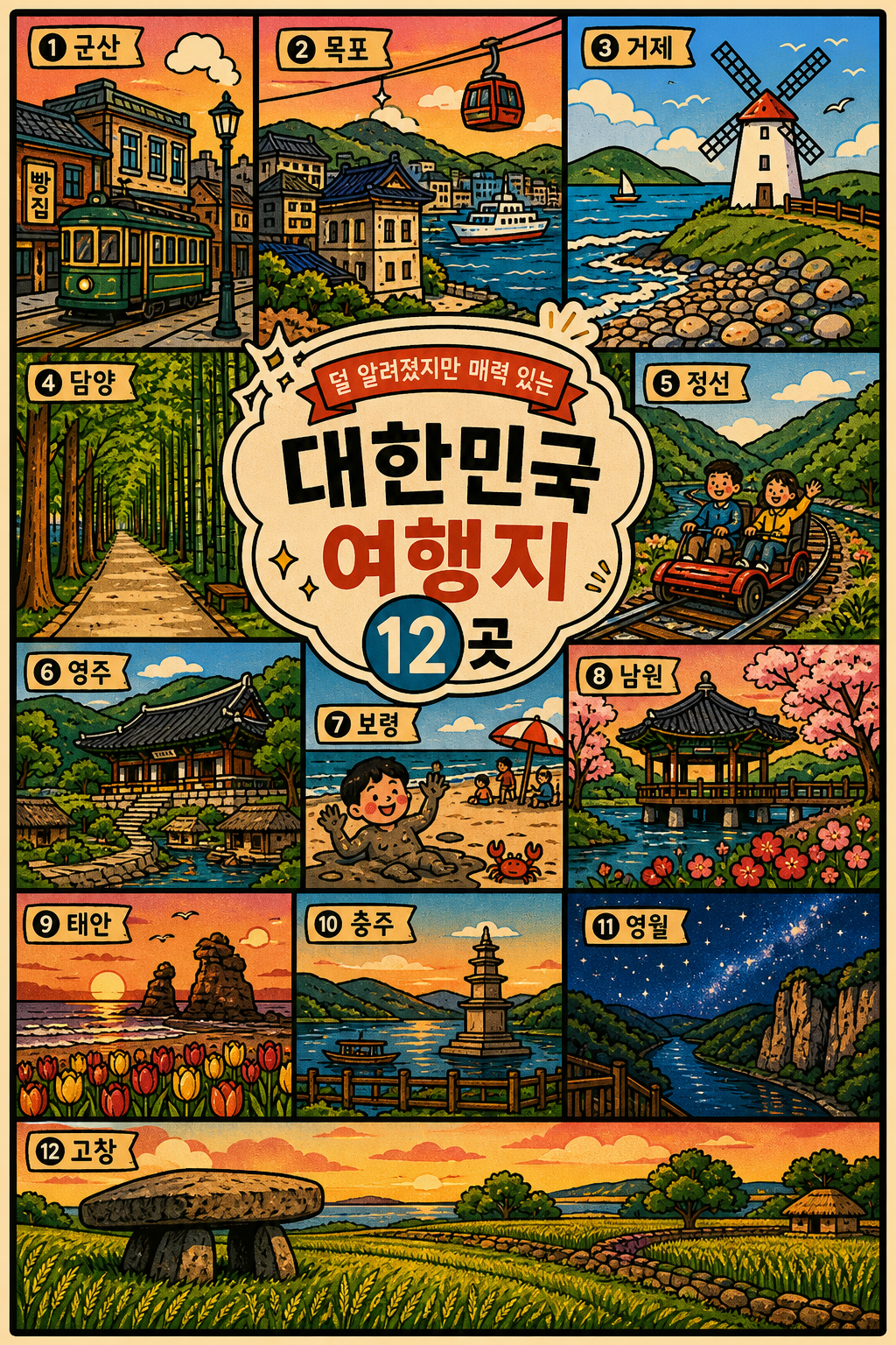 나랑 찰떡인 국내 여행지는? ② 덜 알려진 여행지 편