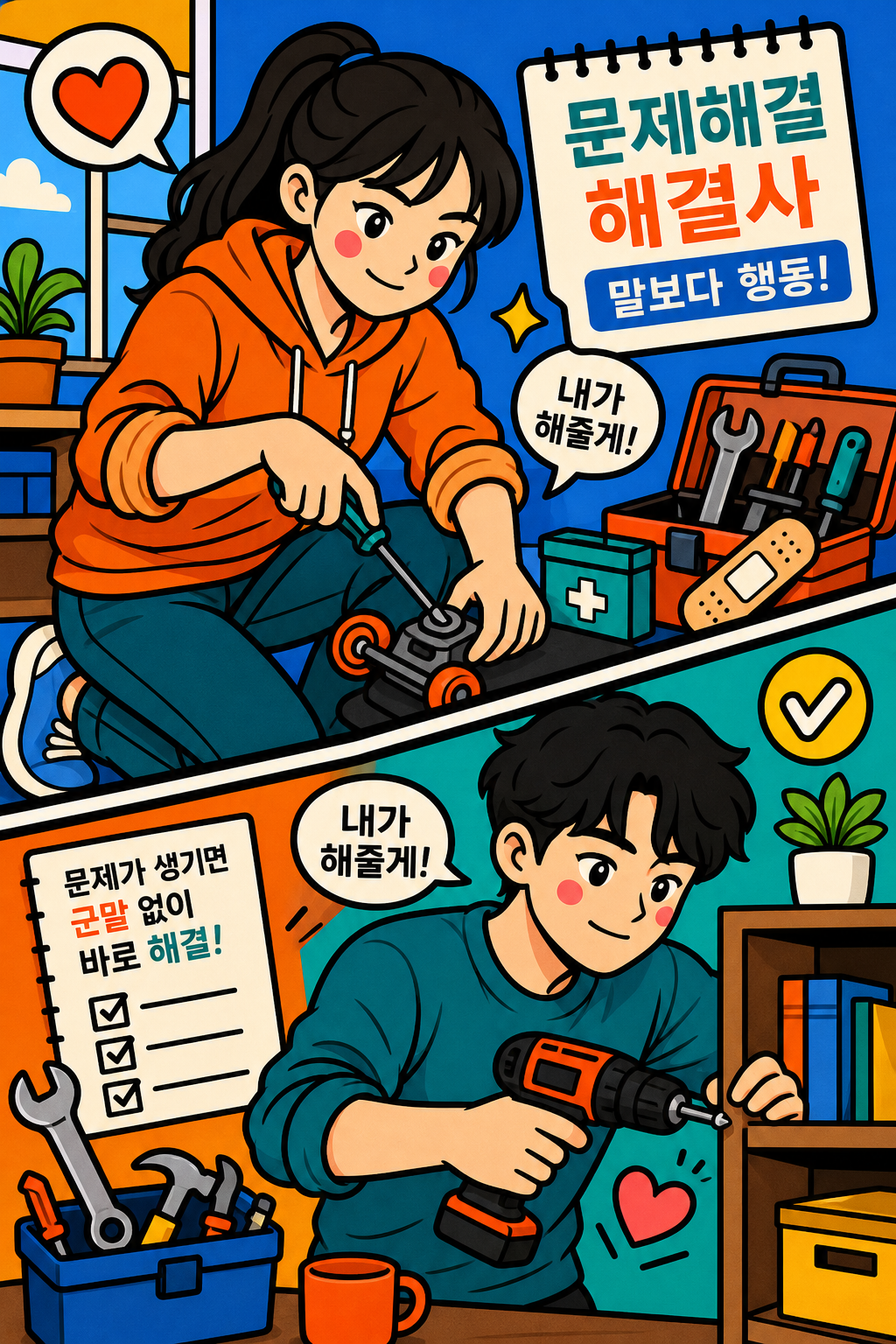 말보다 행동, 문제해결 해결사 🩹
