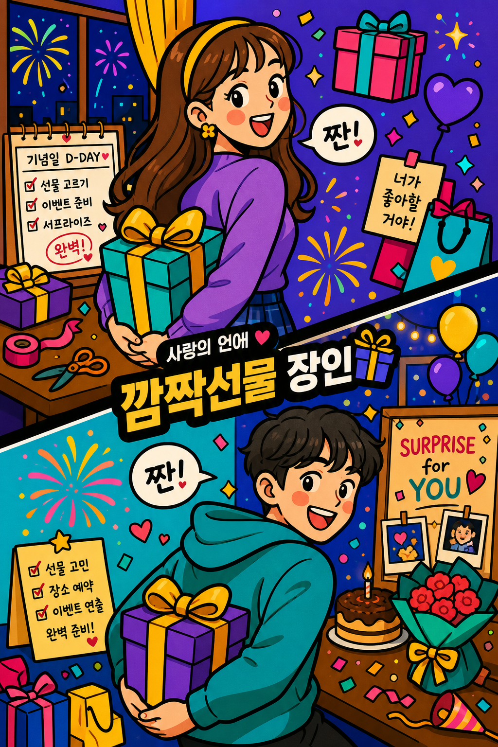 깜짝 이벤트 기획하는 선물 장인 💝