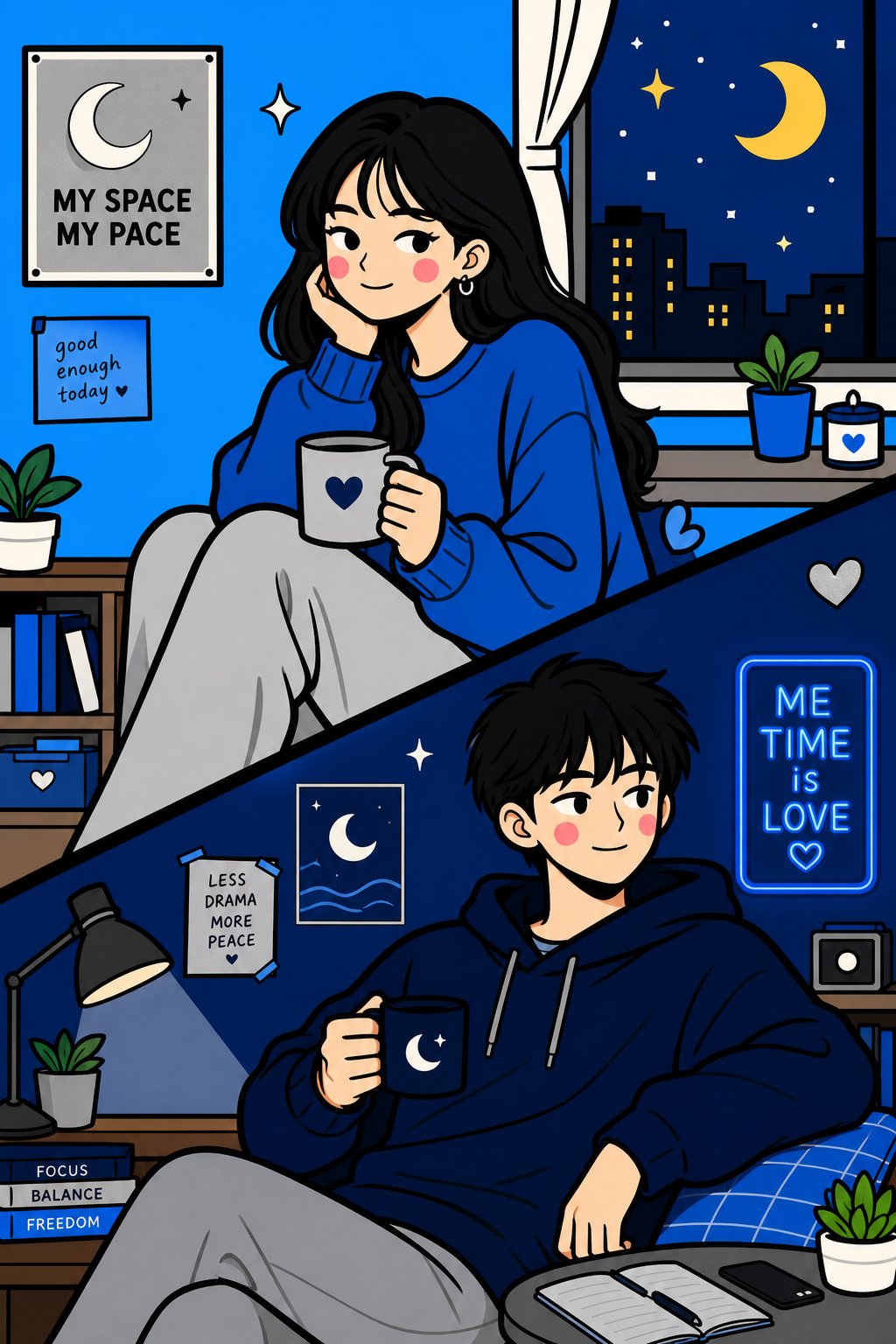 적당한 거리가 편한 밀당 미니멀리스트 🌙