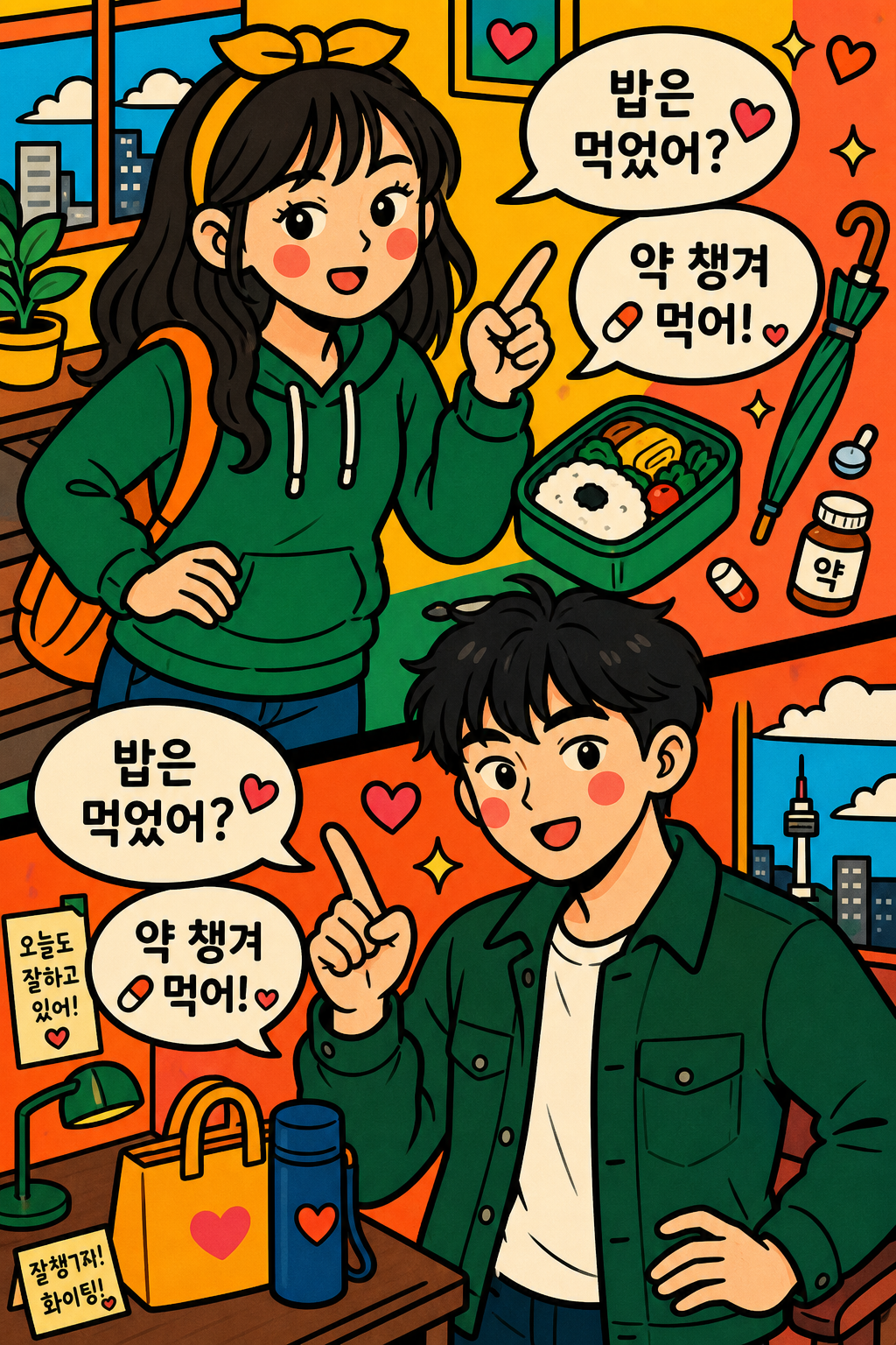 밥 먹었냐 잔소리가 곧 사랑인 챙김형 🍱