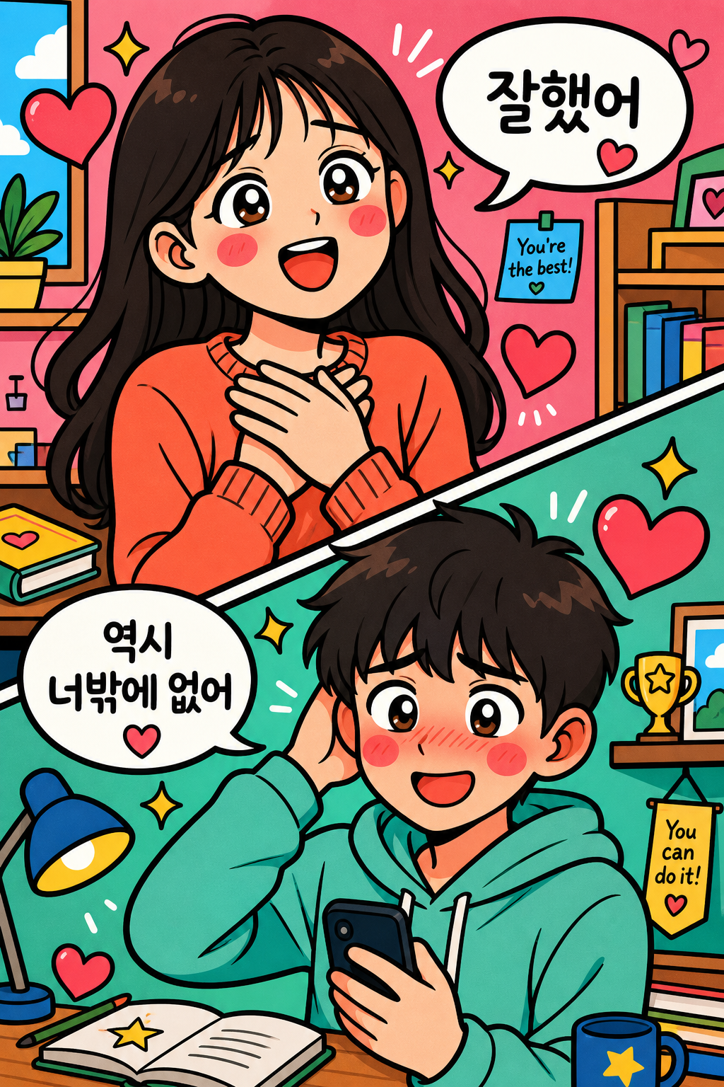 "잘했어" 한마디에 녹는 칭찬 갈구형 🥹