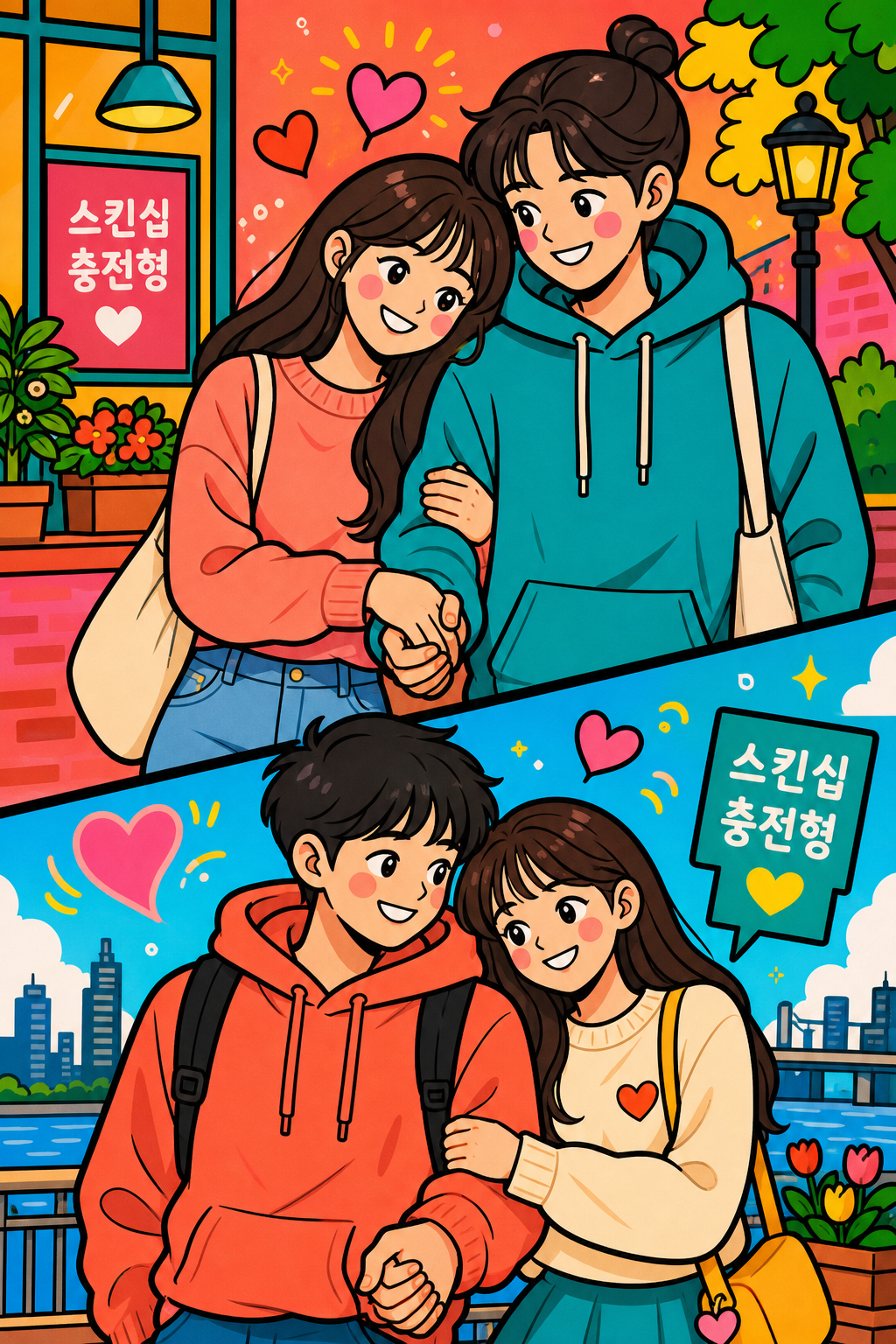 손잡고 팔짱이 디폴트인 스킨십 충전형 🧸