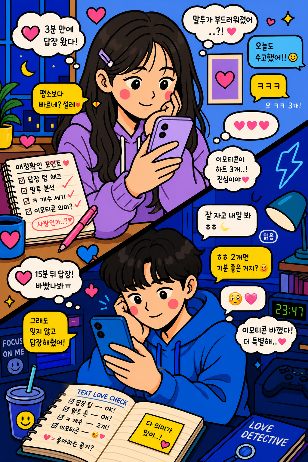 카톡 답장 텀으로 사랑 재는 텍스트 애정확인러 📲