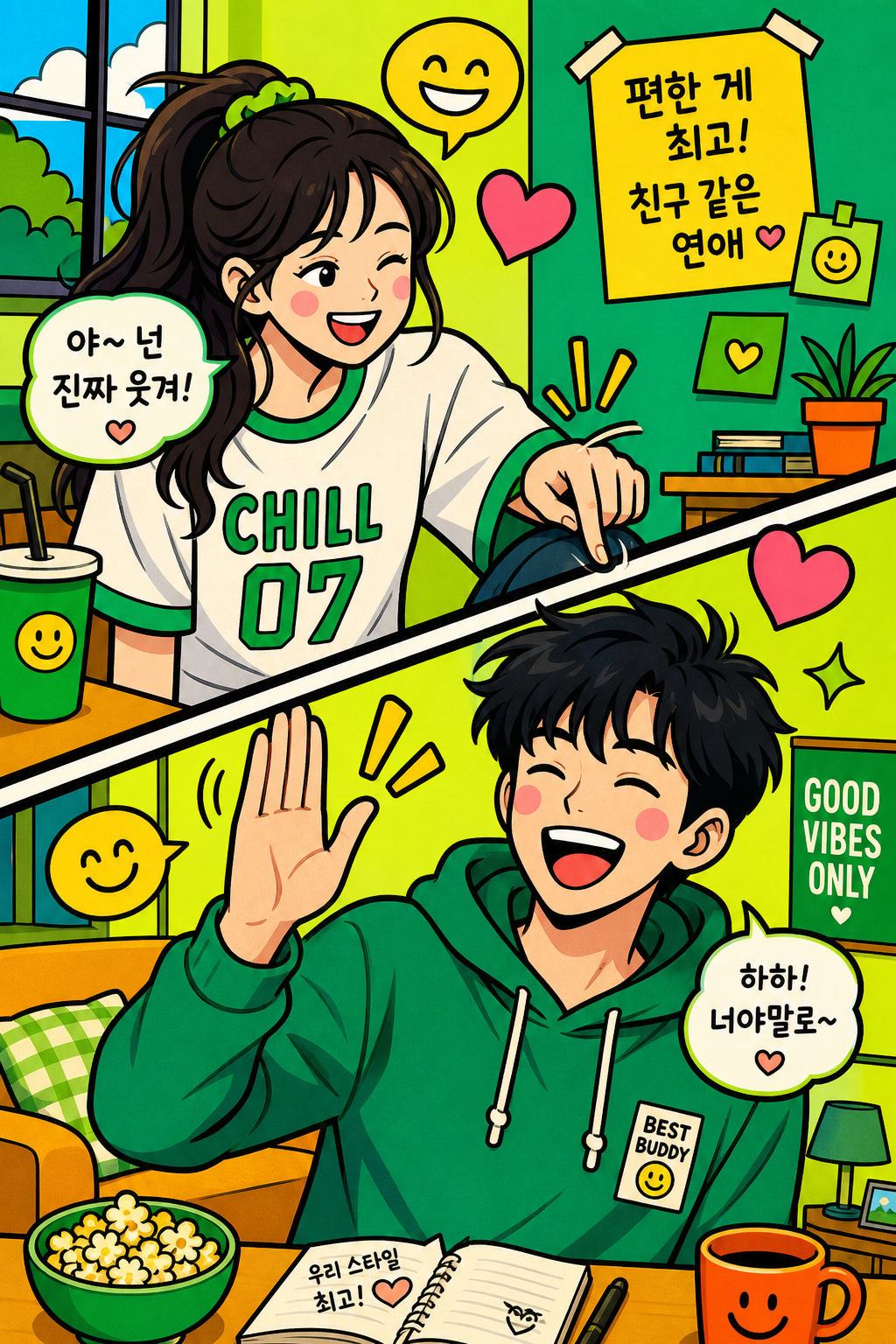 편한 게 최고, 친구 같은 연애 🤙