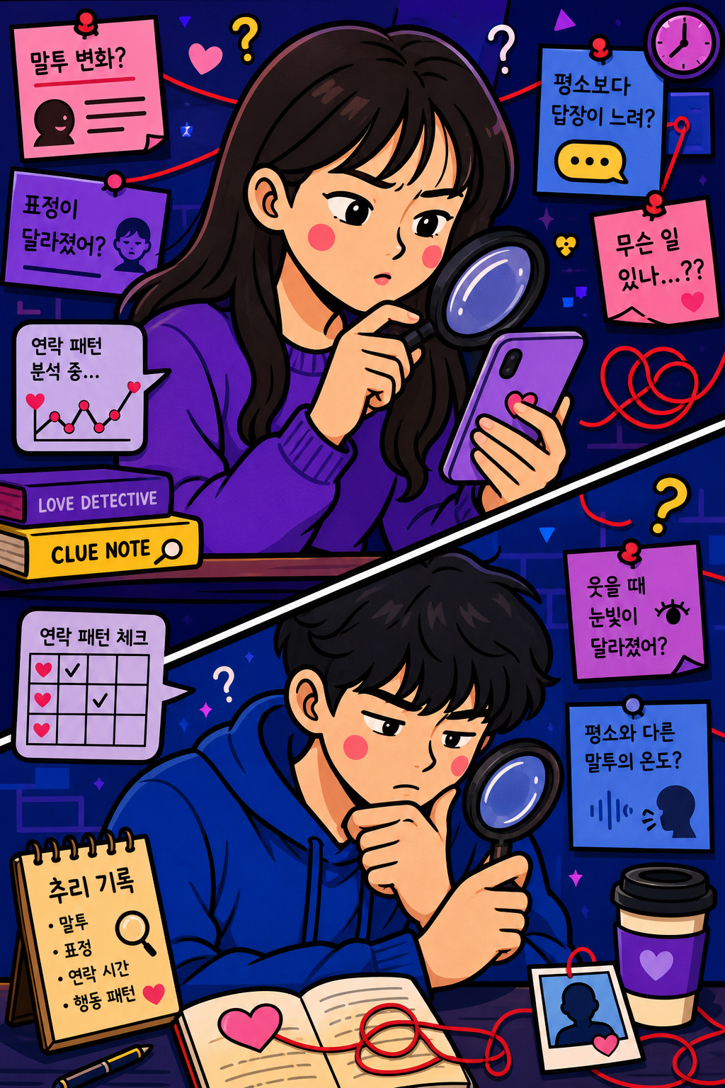 불안하면 추적하는 의심 탐정 🕵️