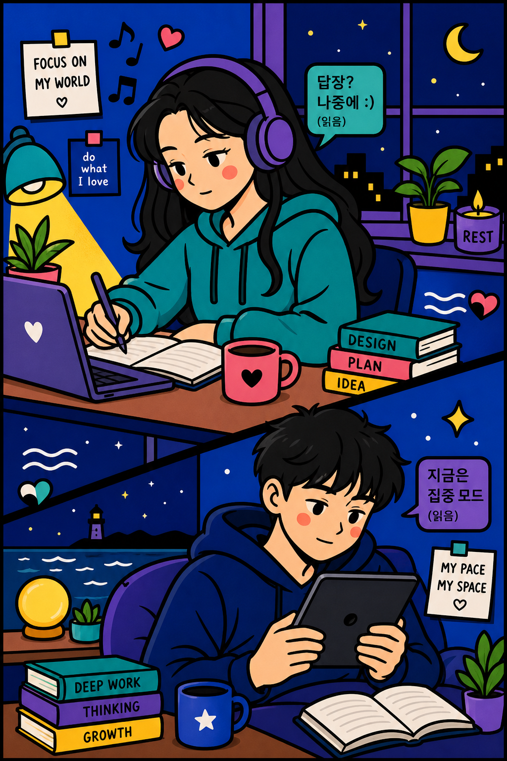 연애해도 마이페이스 연애세포 잠수형 💤