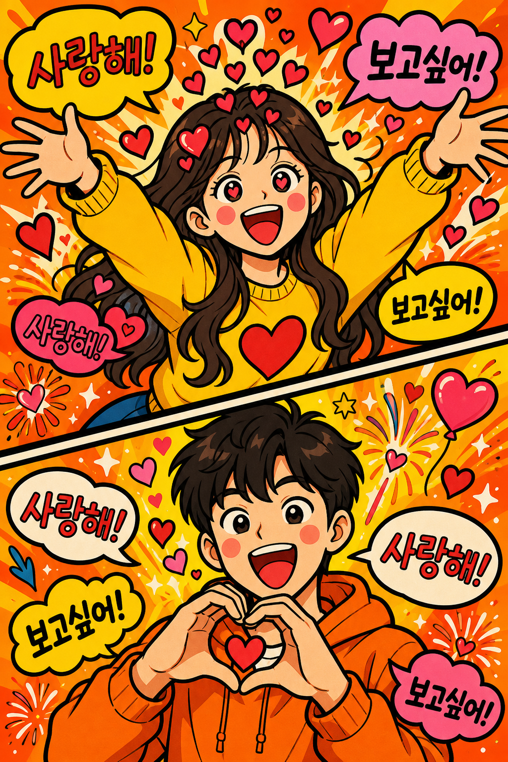 사랑한다 하루 백번 표현 폭발형 🎆