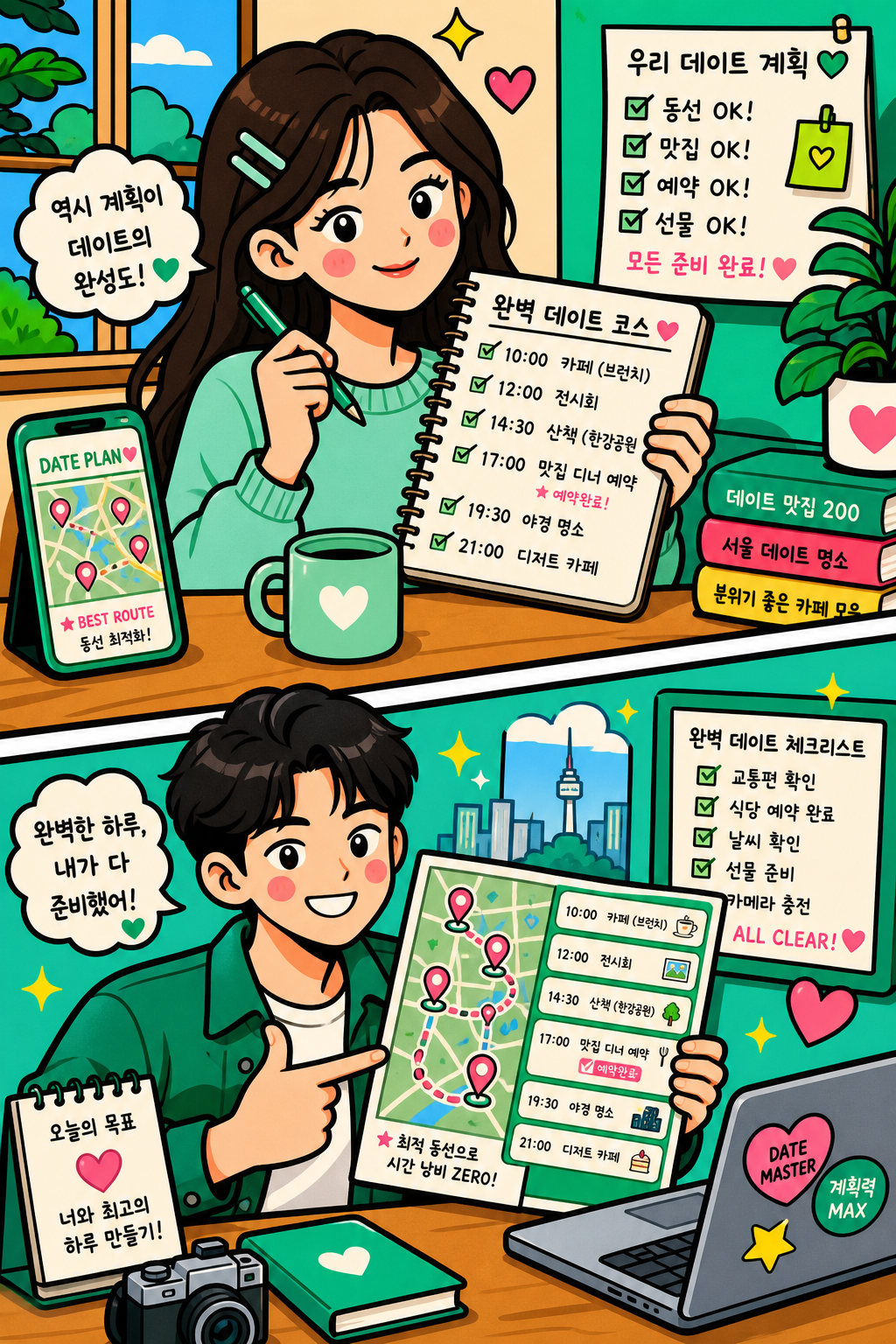 데이트 코스 다 짜오는 계획형 📋