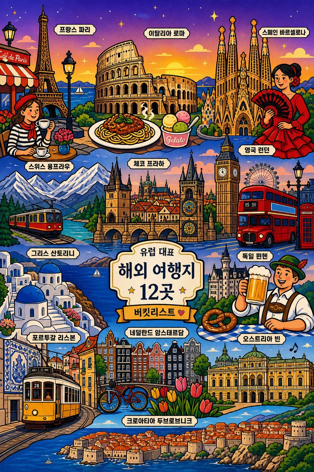 나랑 찰떡인 해외 여행지는? ② 유럽 편