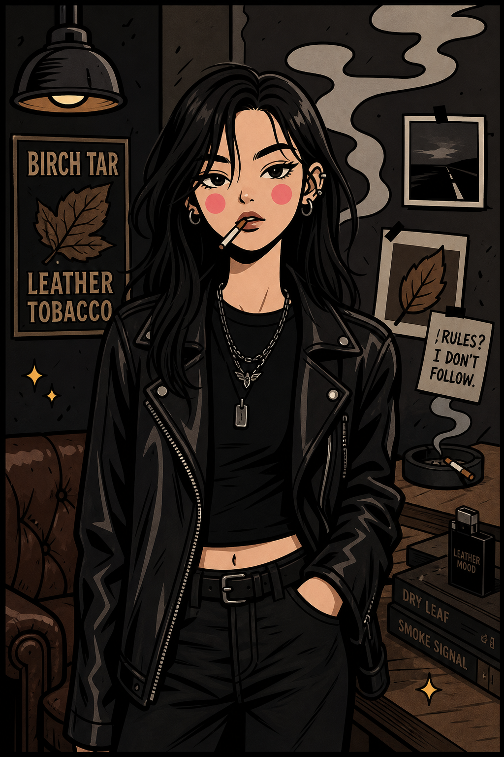개성 시크 레더 🖤