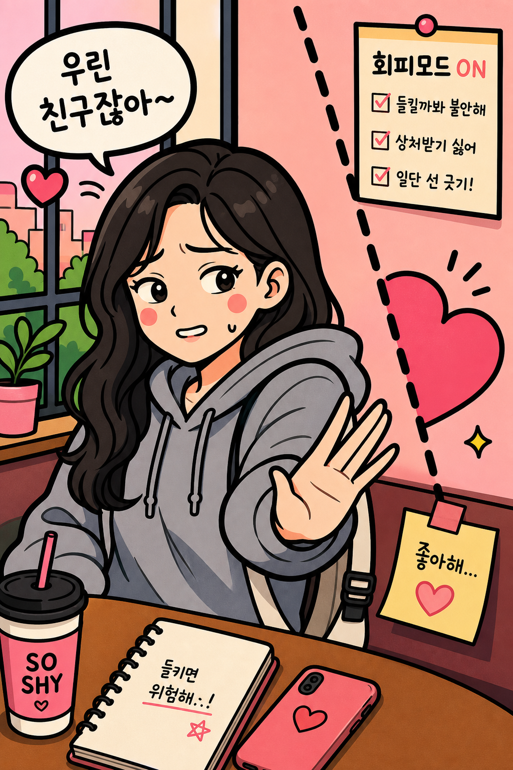 남사친 선 긋는 밀당 회피녀 🚧