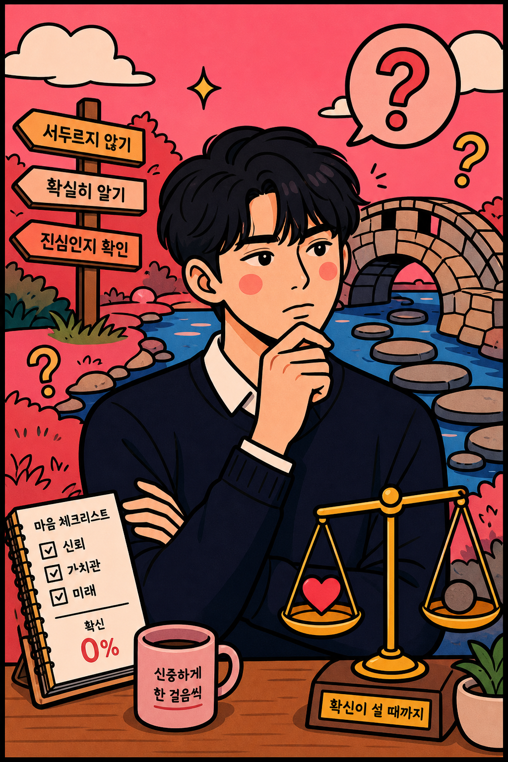 돌다리 두드리는 신중남 🪨