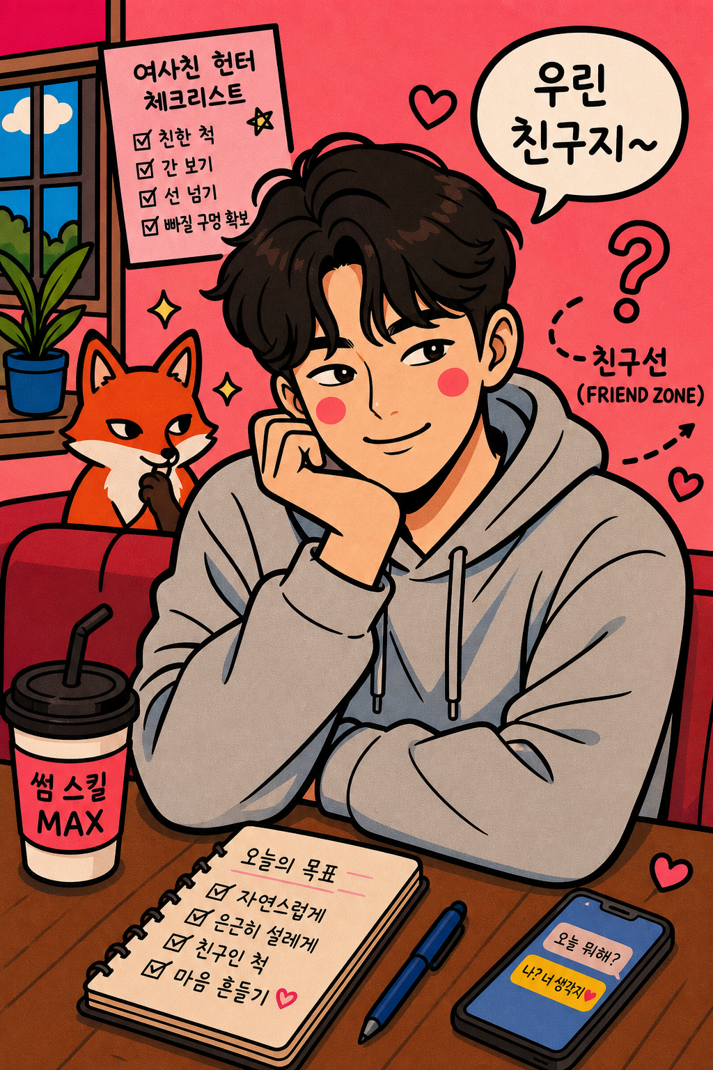 친구인 척 간 보는 여사친 헌터 🦊