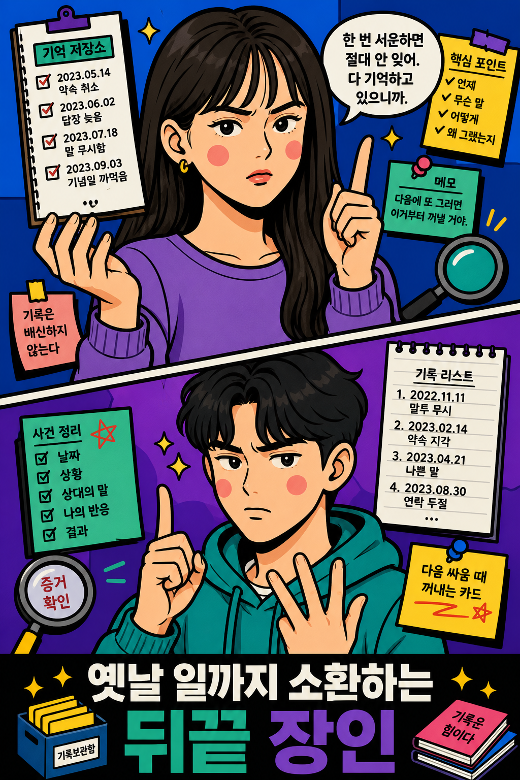 옛날 일까지 소환하는 뒤끝 장인 🥌
