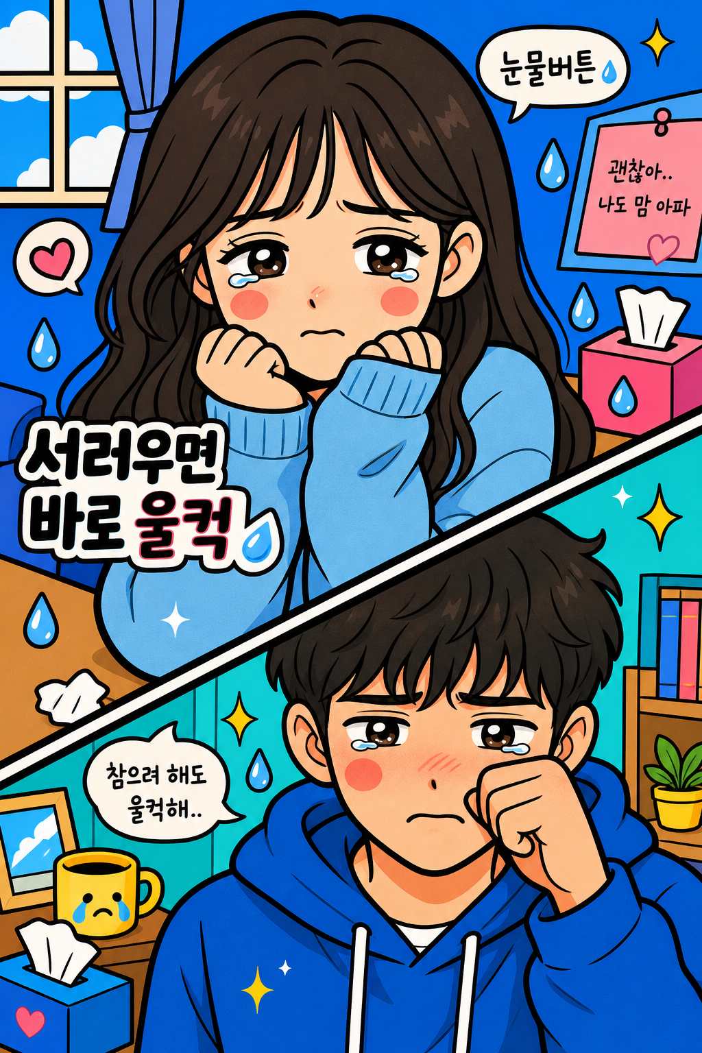 서러우면 바로 울컥, 눈물버튼 🥺
