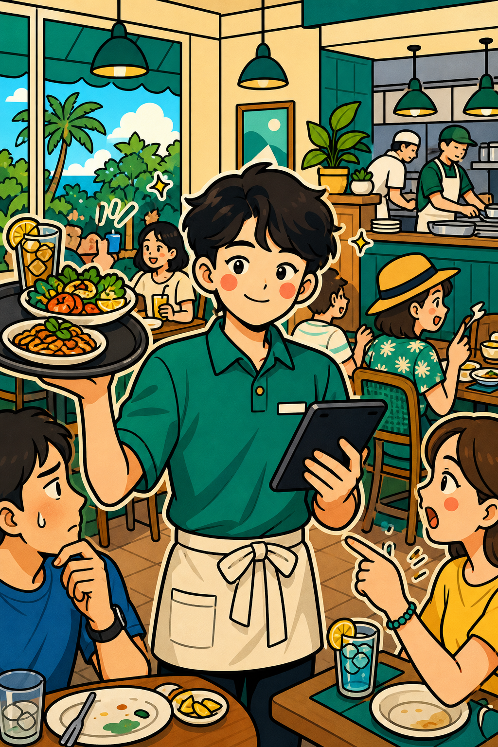 홀서빙 만렙 감정노동 마스터 🍽️