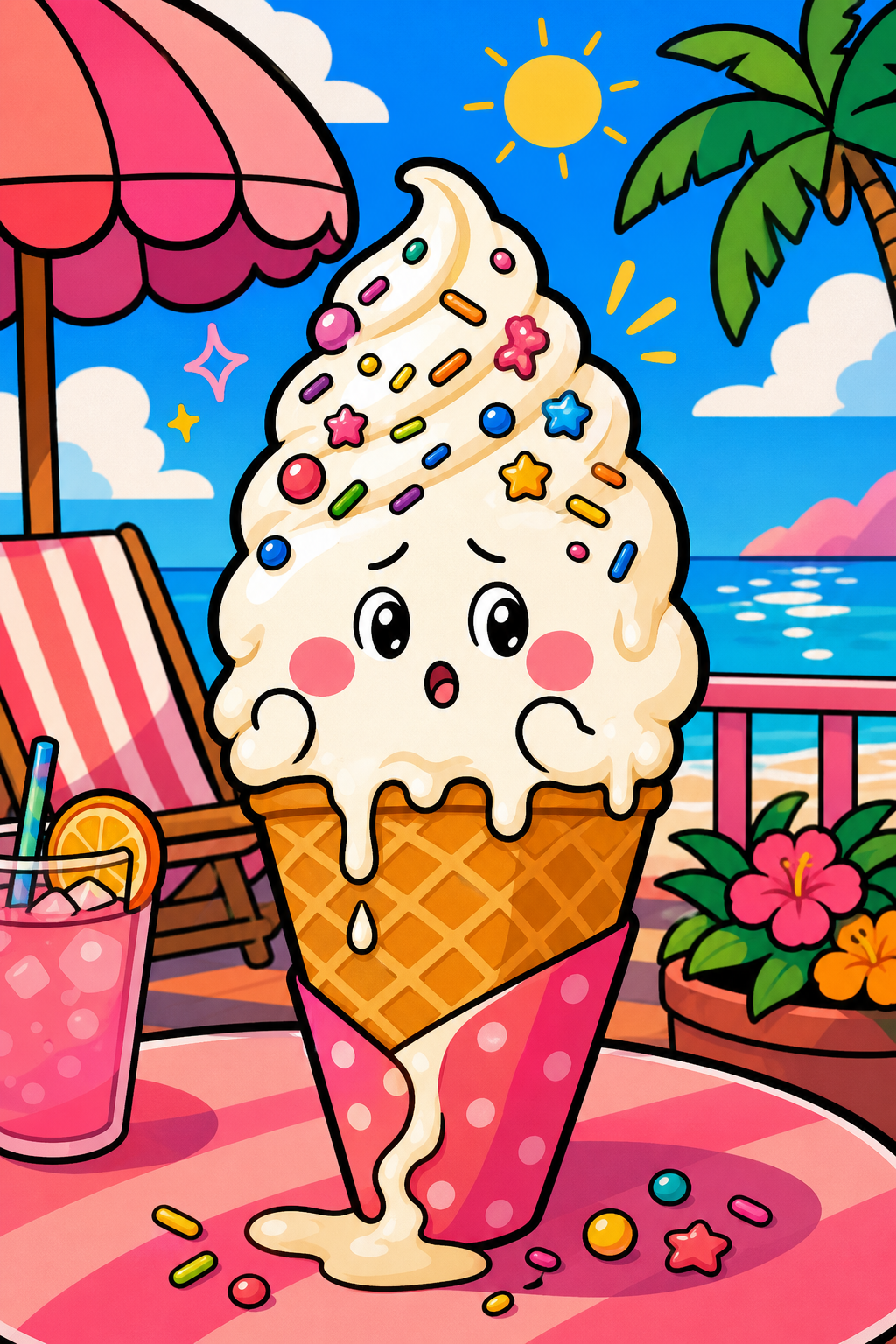 겉만 화려 콘 아이스크림 🍦